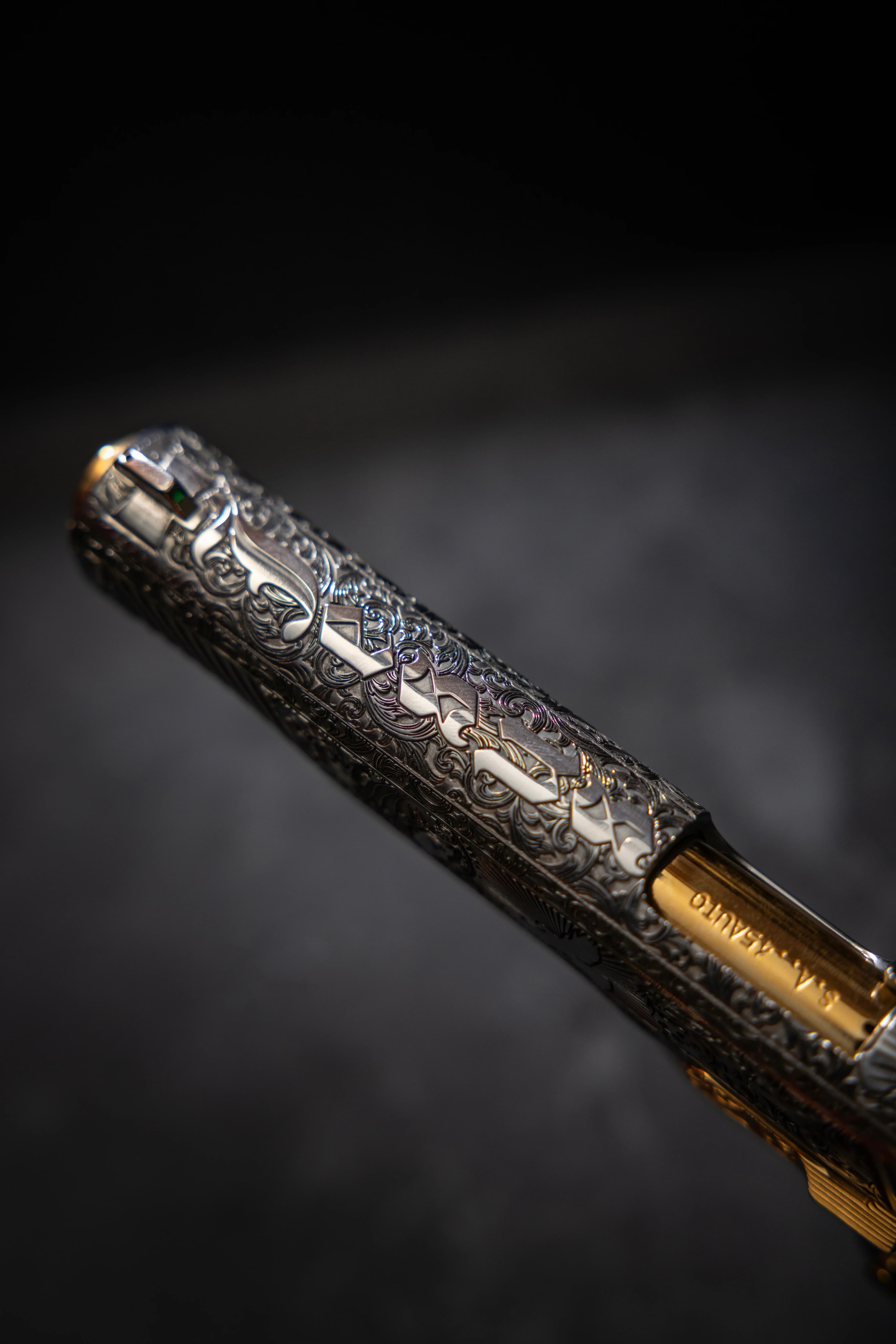 Jesus is King 1911 — slide and barrel close-up