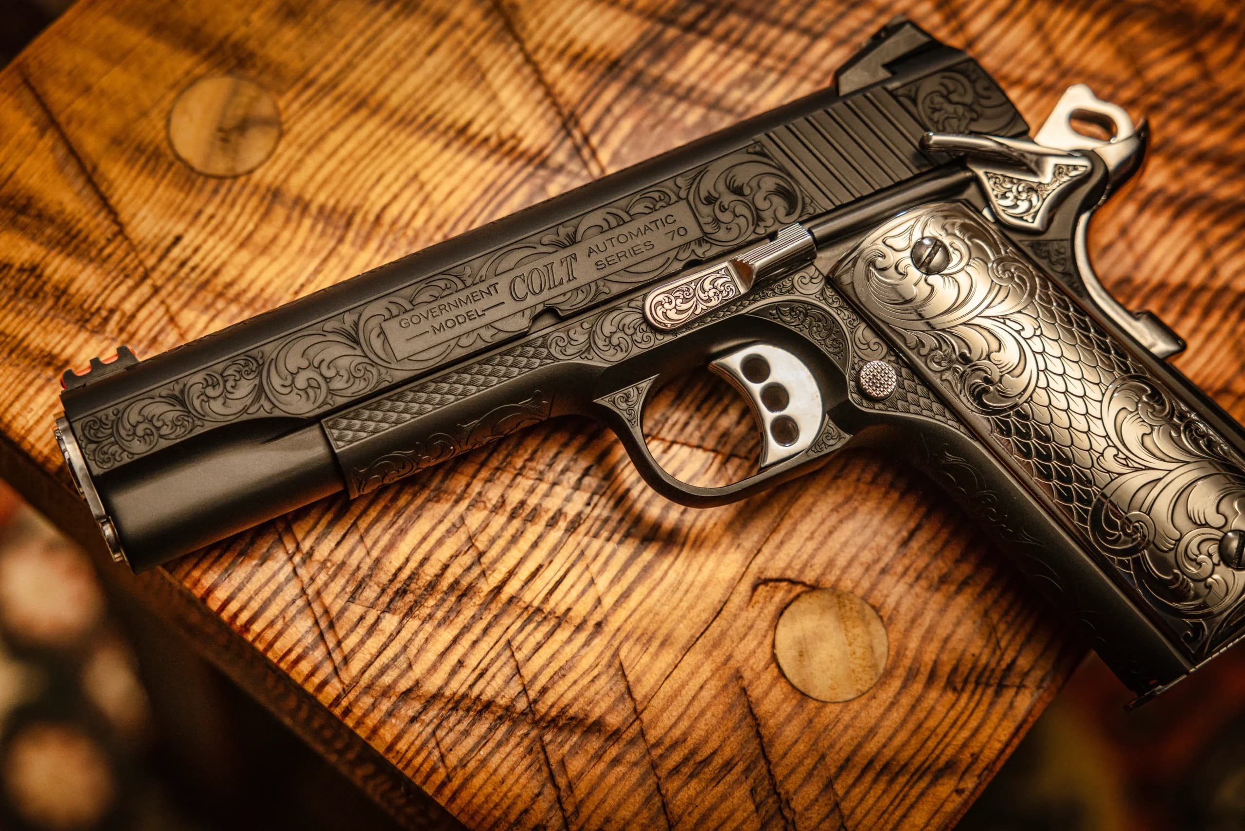 Laser Engraved 1911's example 16 by 365 Weapons