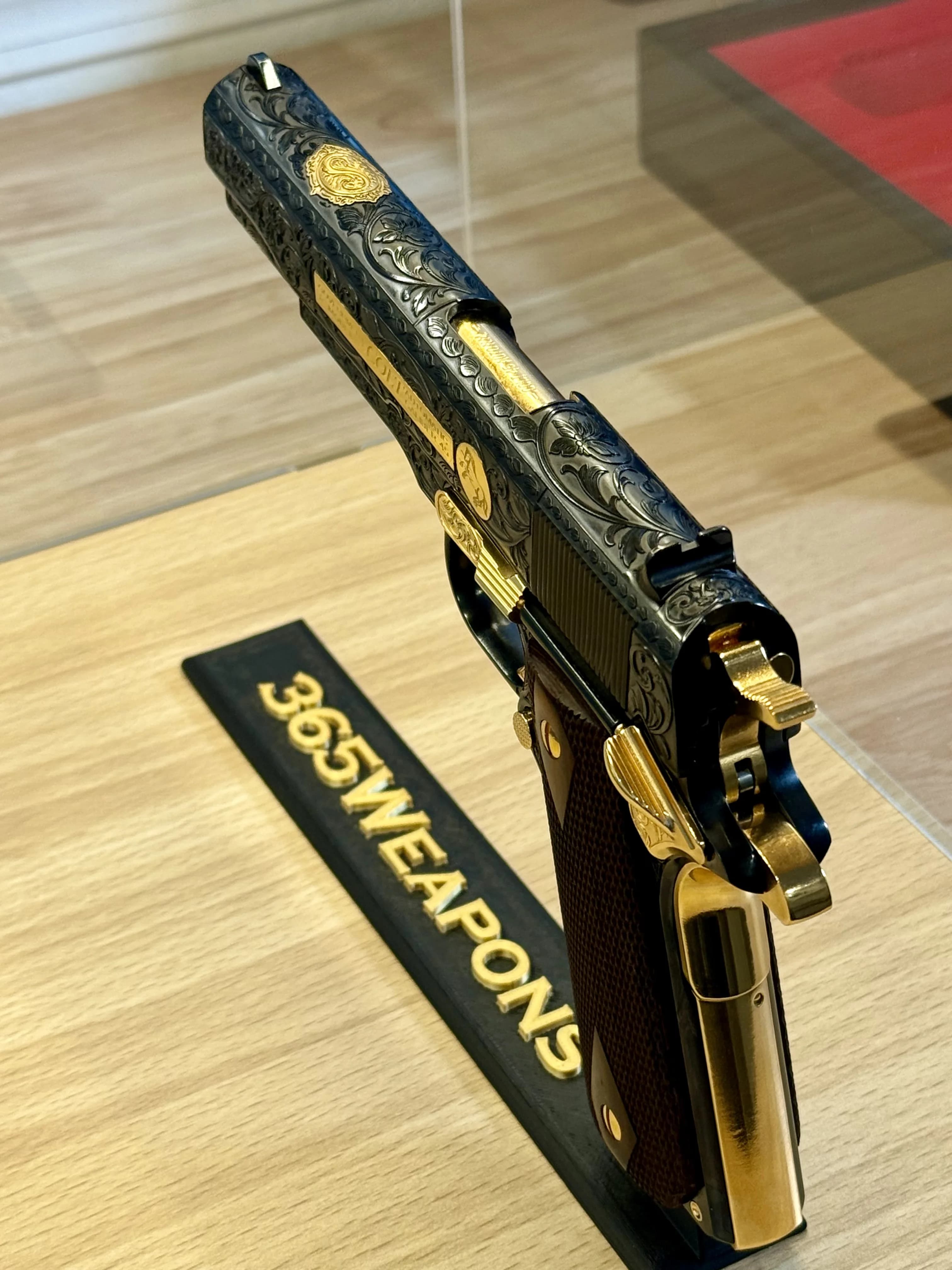 Laser Engraved 1911's example 27 by 365 Weapons