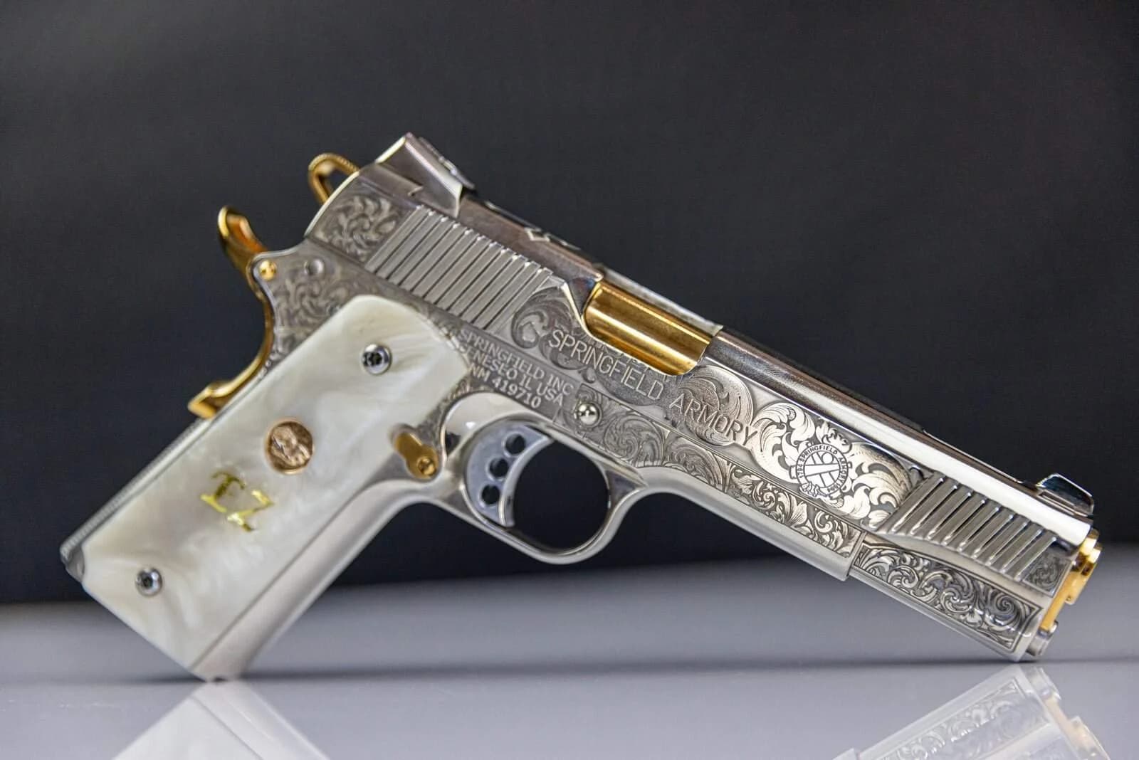 Laser Engraved 1911's example 7 by 365 Weapons