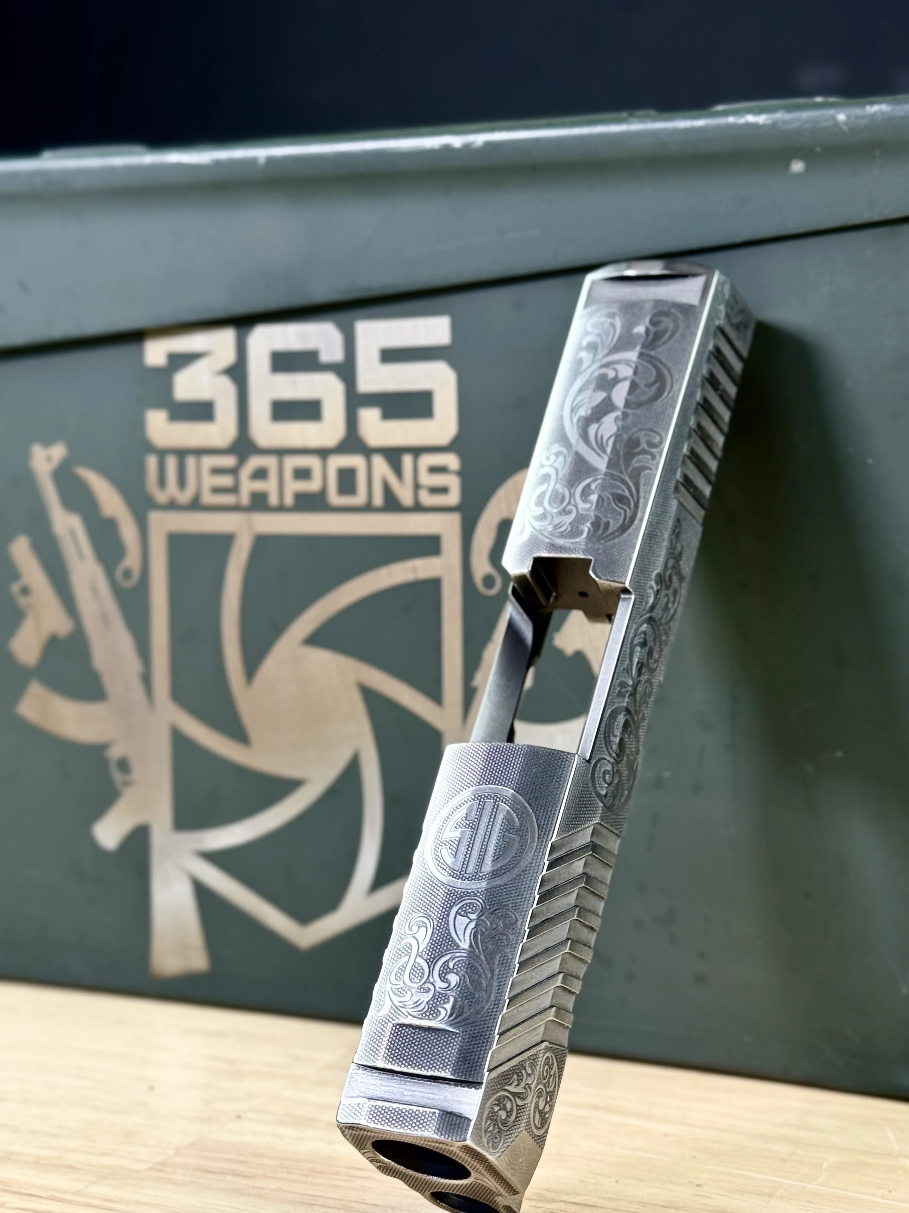 Slide Engraving example 15 by 365 Weapons